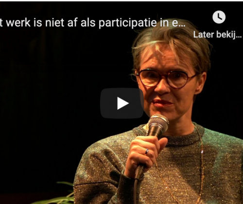 "Het werk is niet af als participatie in een hokje blijft zitten." - #1 DNA van participatie 